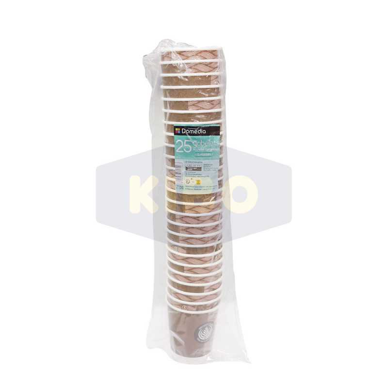 25Gobelets double paroi blanc 20cl
