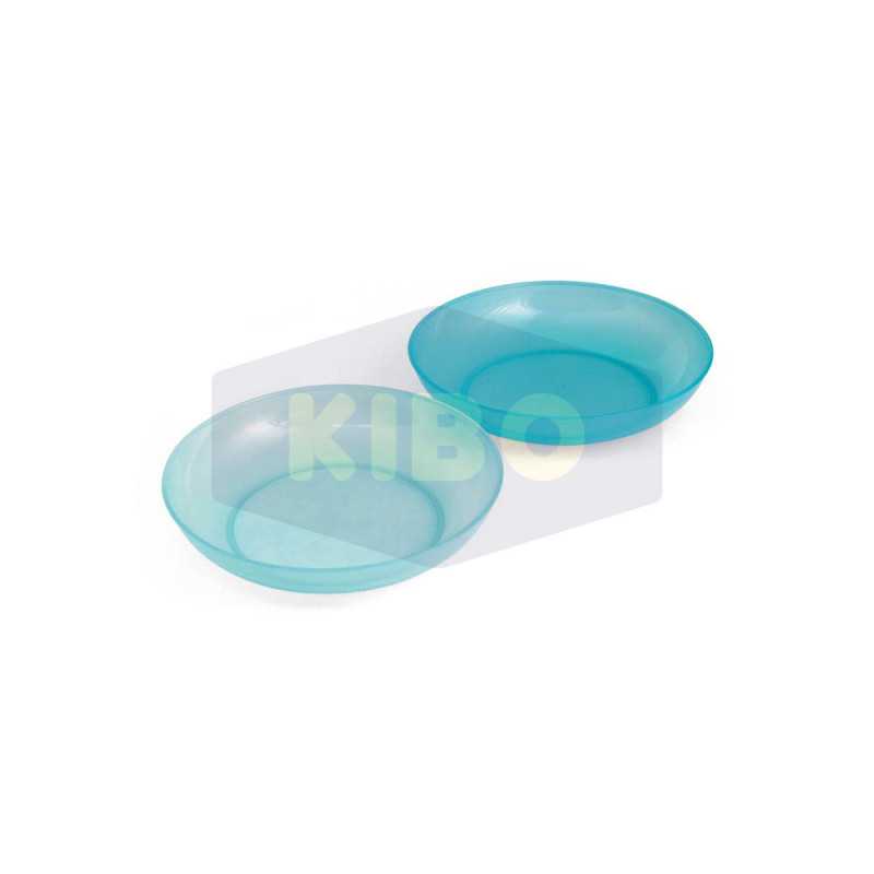 Lot de 2 assiettes vert aquatique
