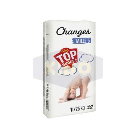 Couches change jumbo 11-25kg x52 pièces