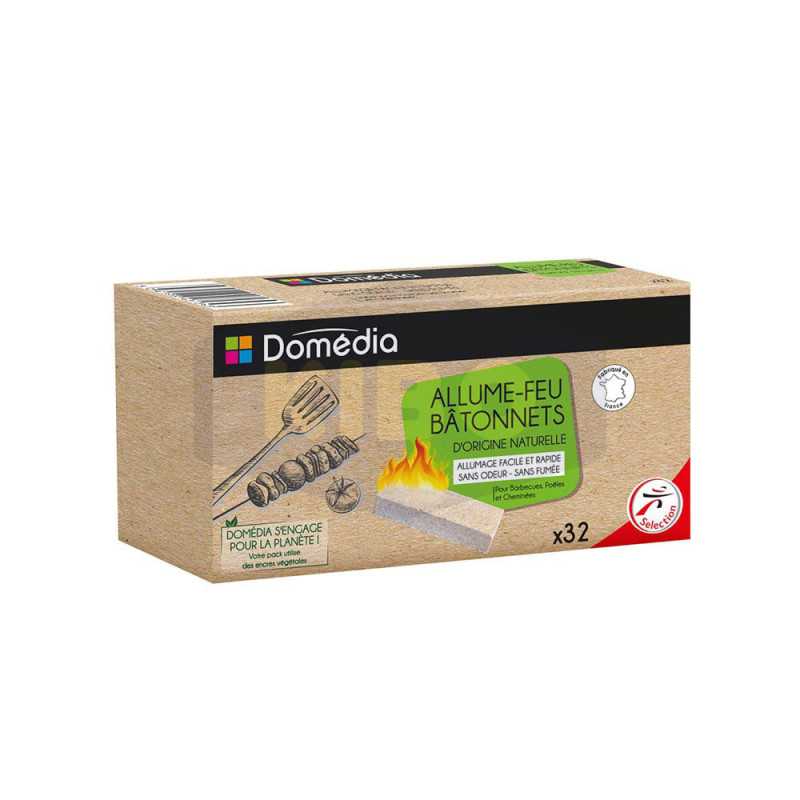 Allume feu bâtonnets naturels boite de 32