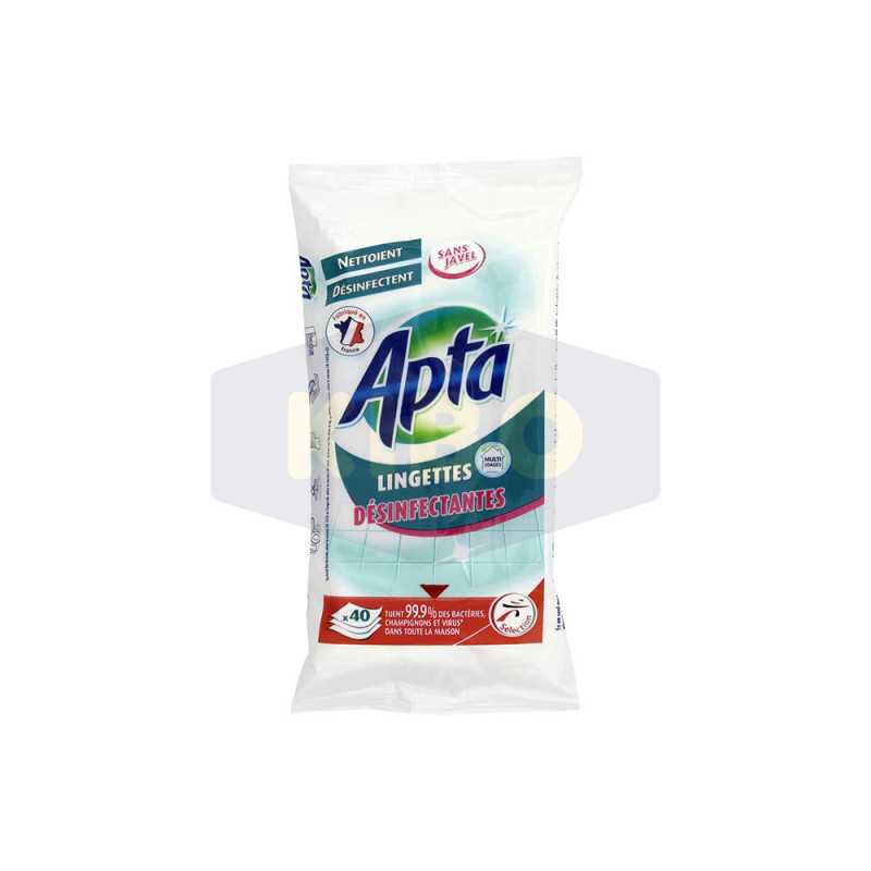 Lingettes désinfectantes multi-usage paquet de 40