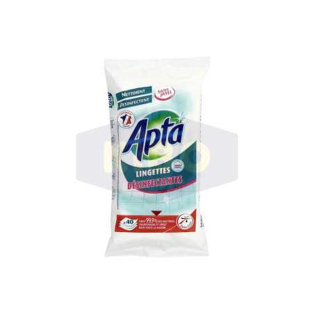Lingettes désinfectantes multi-usage paquet de 40