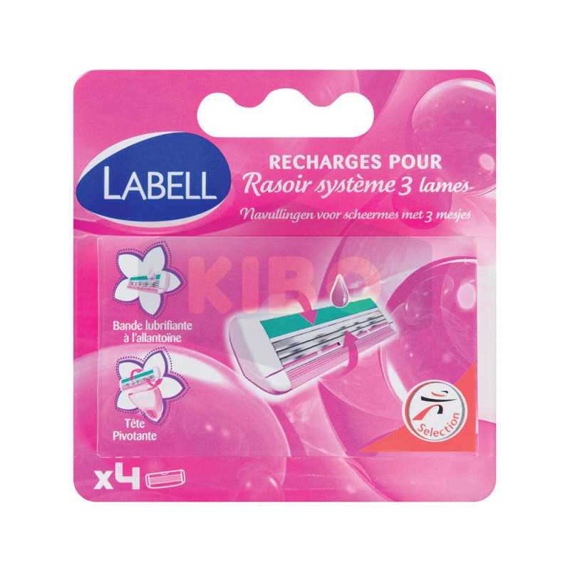 Recharges rasoir  système 3 lames pour femme x4