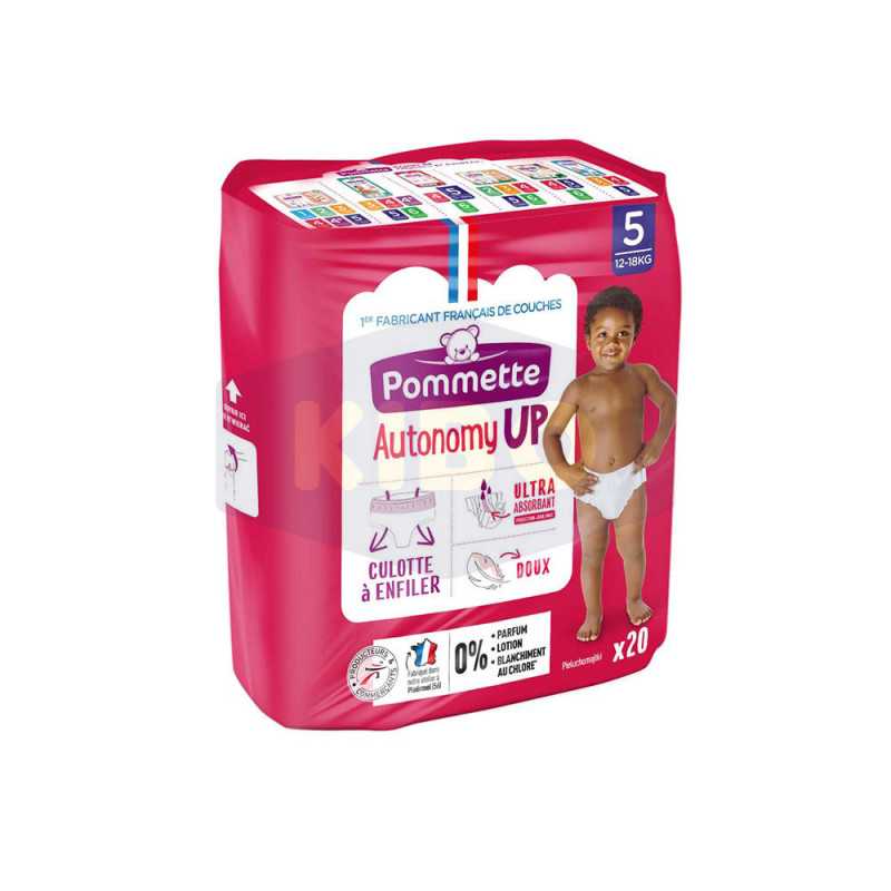 Couches culottes autonomy up  taille 5  12-18kg 20 pièces