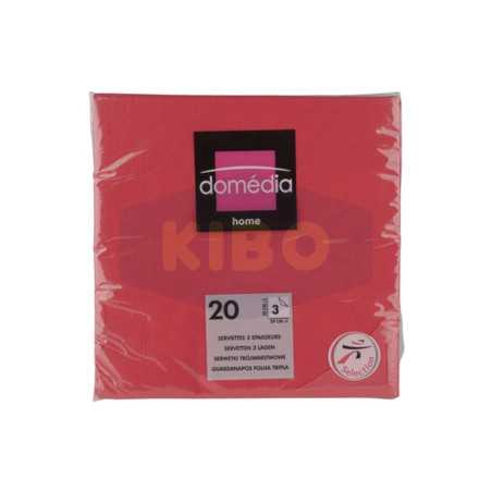 20 Serviettes rouges 40x40cm