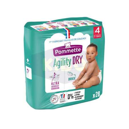 Couche agility dry midi 7-18kg x28 pièces