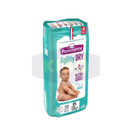 Couche agility dry midi 7-18kg x56 pièces