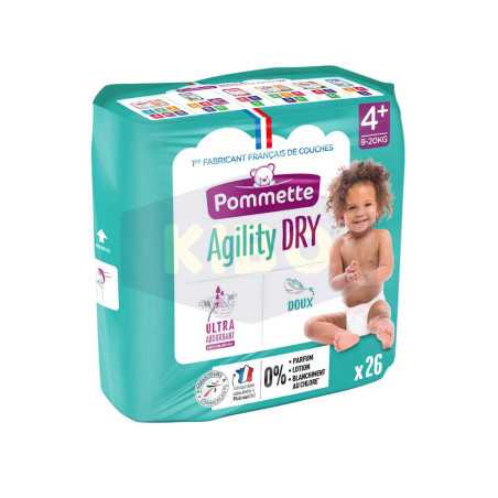 Couche agility dry 9-20kg x26 pièces