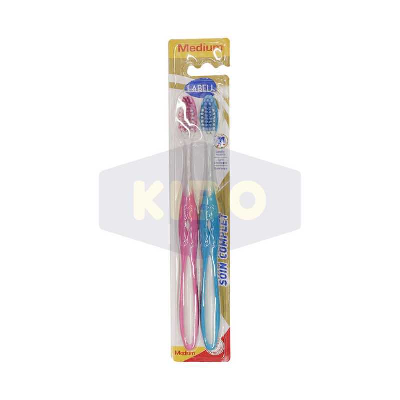 Brosses à dents global protection mediumx2 pièces