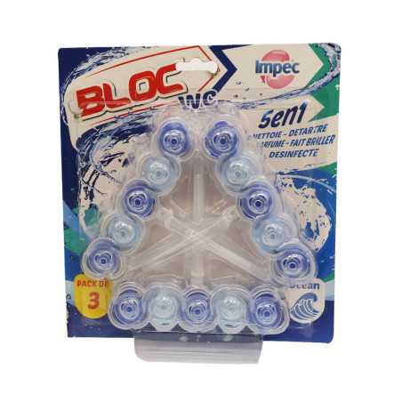 Bloc wc 5 en 1 parfum océan