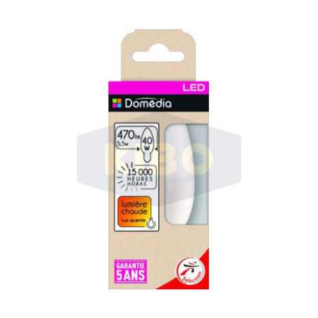 Ampoule Led flamme dépolie 20W E14