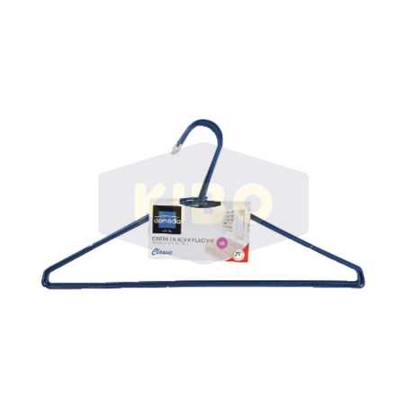 6 Cintres en acier Classic bleu