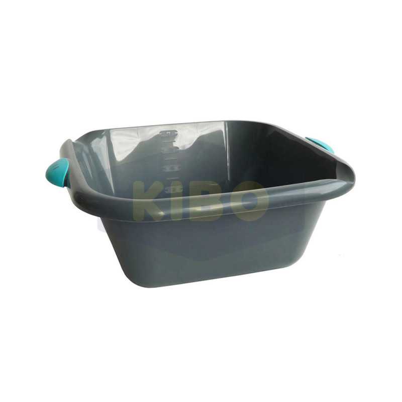 Cuvette carrée grise 8L