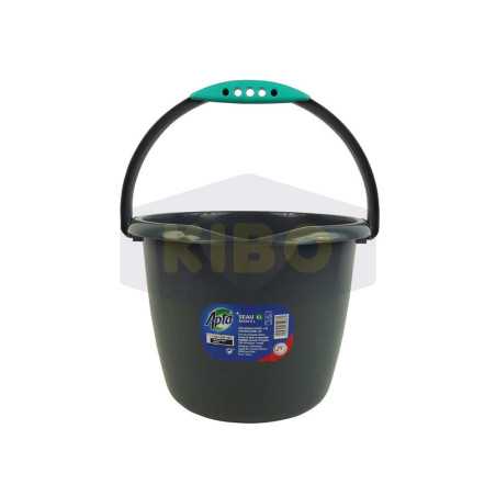 Seau rond gris 6L