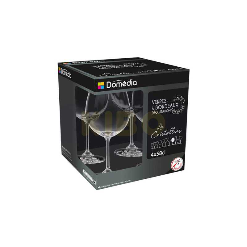 4 Verres à bordeaux dégustation 58cl
