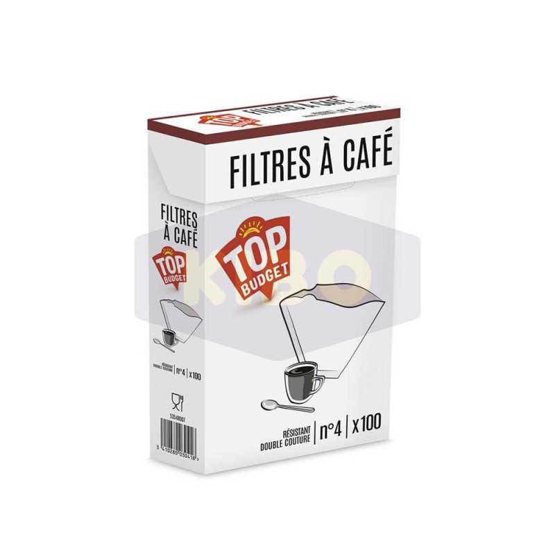 Filtres à Café En Papier Naturel - Lot De 100, Taille 45/155 Mm - Pour Cafetières à Filtre Et Machines à Goutte