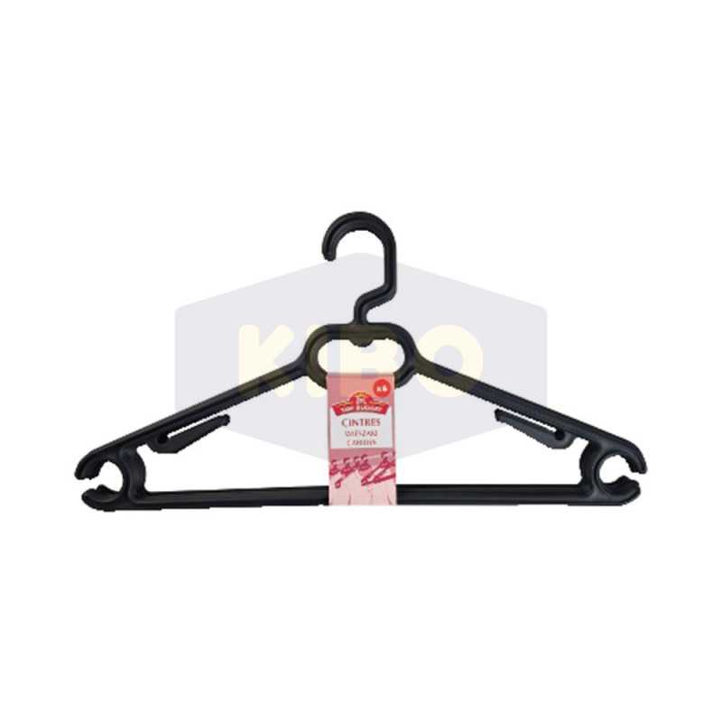 6 Cintres en plastique pour adulte
