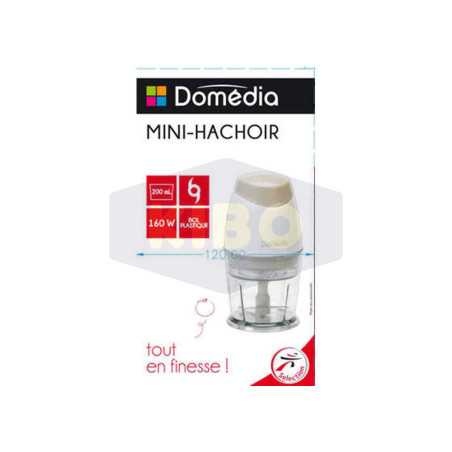 Mini-hachoir bol en verre 160W