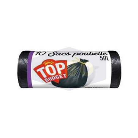 10 Sacs poubelles 50L