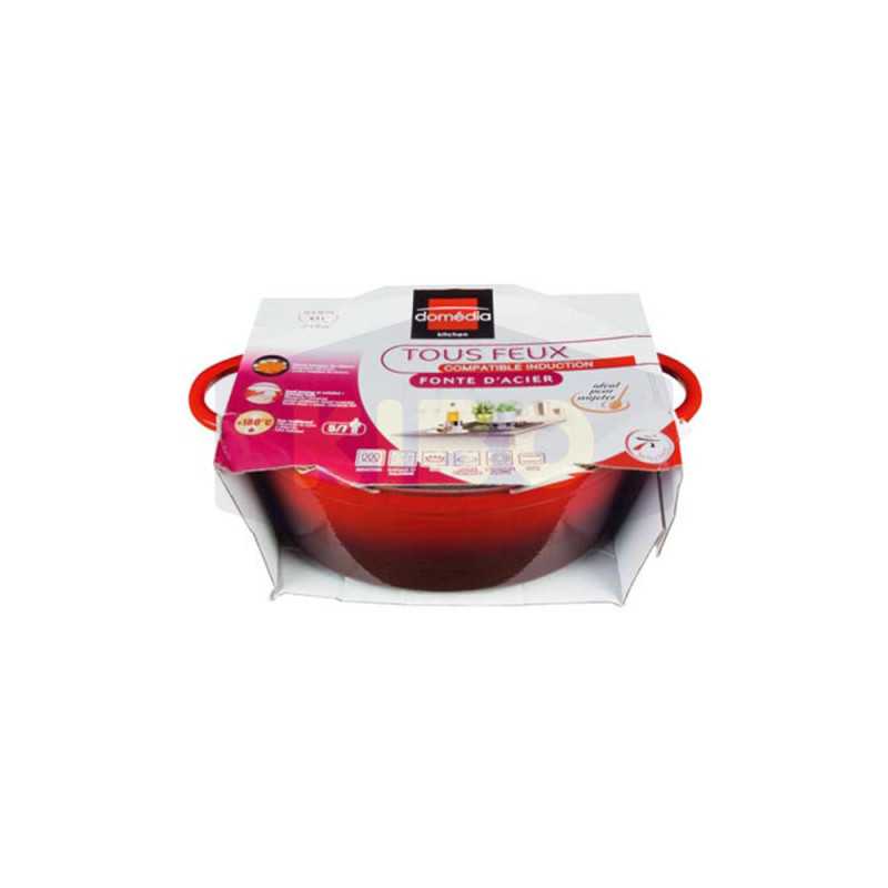 Cocotte ovale tous feux rouge 6