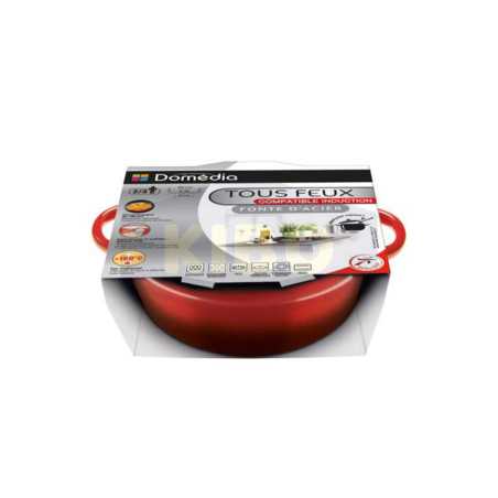 Cocotte ronde tous feux rouge 2