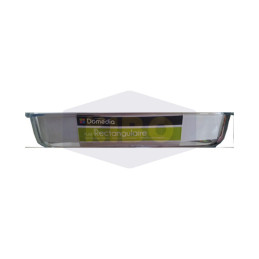 Plat rectangulaire en verre 40x26cm