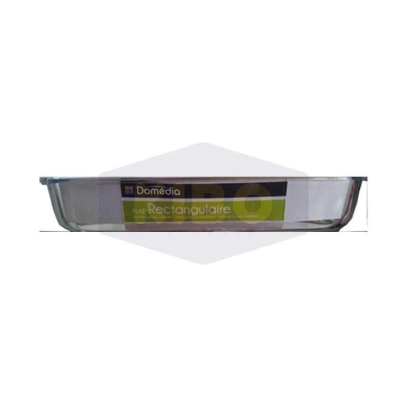 Plat rectangulaire en verre 40x26cm