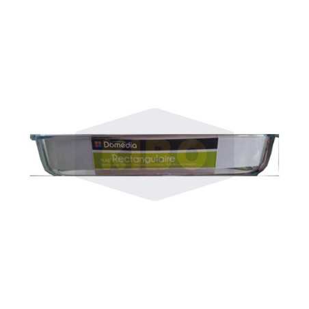 Plat rectangulaire en verre 40x26cm