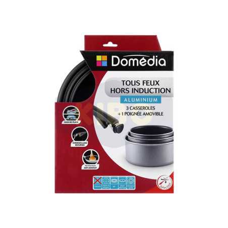 Lot de 3 Casseroles amovibles Ø16-18-20cm