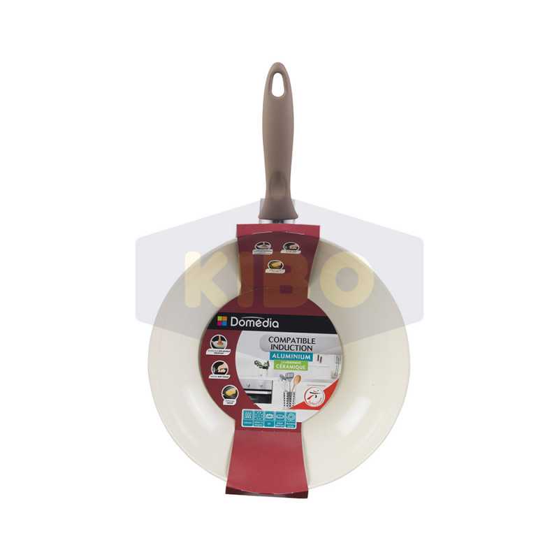 Wok aluminium pour induction Ø28cm