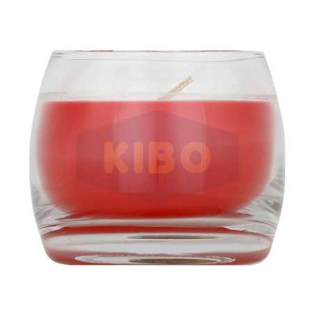 Bougie parfumée grenade  en verre droit