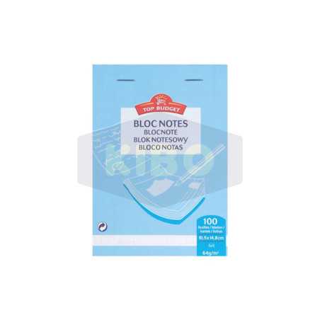 Bloc notes 100 feuilles A6 200 pages TOP BUDGET - KIBO