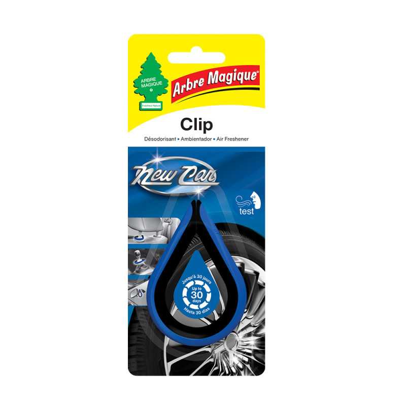 Désodorisant  voiture Clip new car bleu