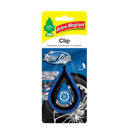 Désodorisant  voiture Clip new car bleu