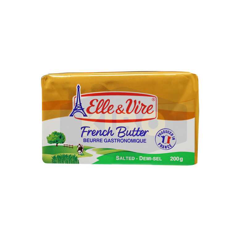 Beurre gastronomique demi-sel 80% 200g