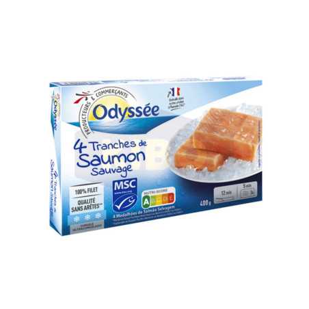 4 Tranches de saumon sauvage 400g