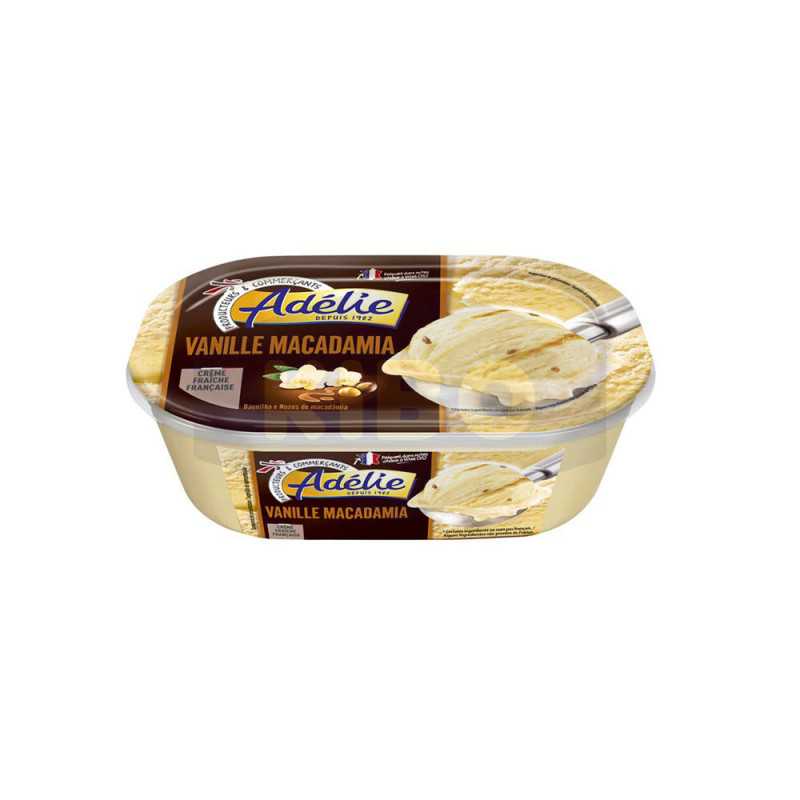 Crème glacée vanille macadamia 472g