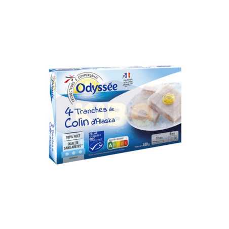4 Tranches de Colin d'Alaska 400g