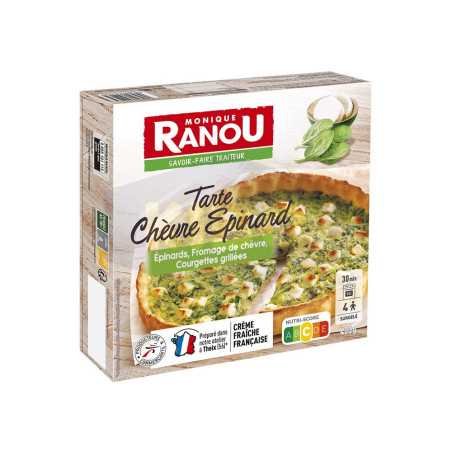 Tarte chèvre épinards 400g
