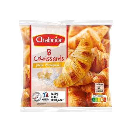 8 Croissants pur beurre 480g