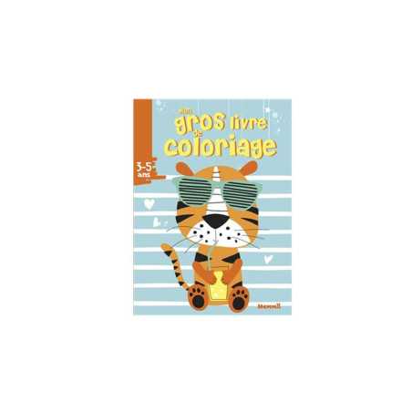 Mon Gros Livre De Coloriage (Tigre Avec Lunettes)