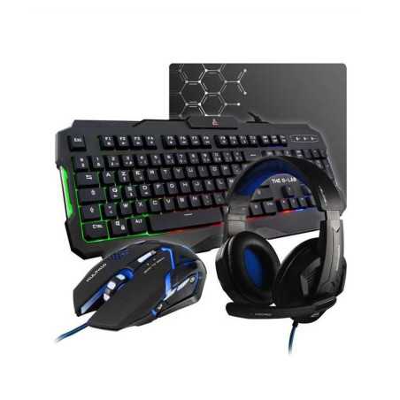 THE G-LAB COMBO ARGON Clavier FR Rétroéclairé Performance+Souris Revetement Soft