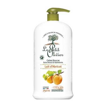 Crème douche extra douce lait d'abricot 750ml