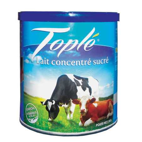 Lait concentré sucré Toplé 1kg
