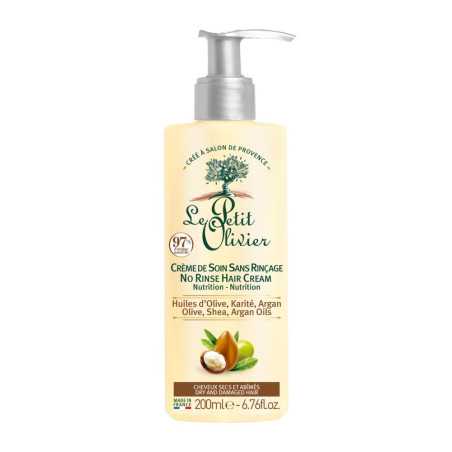 Crème de soin sans rinçage huiles d'olive karité et argan 200ml