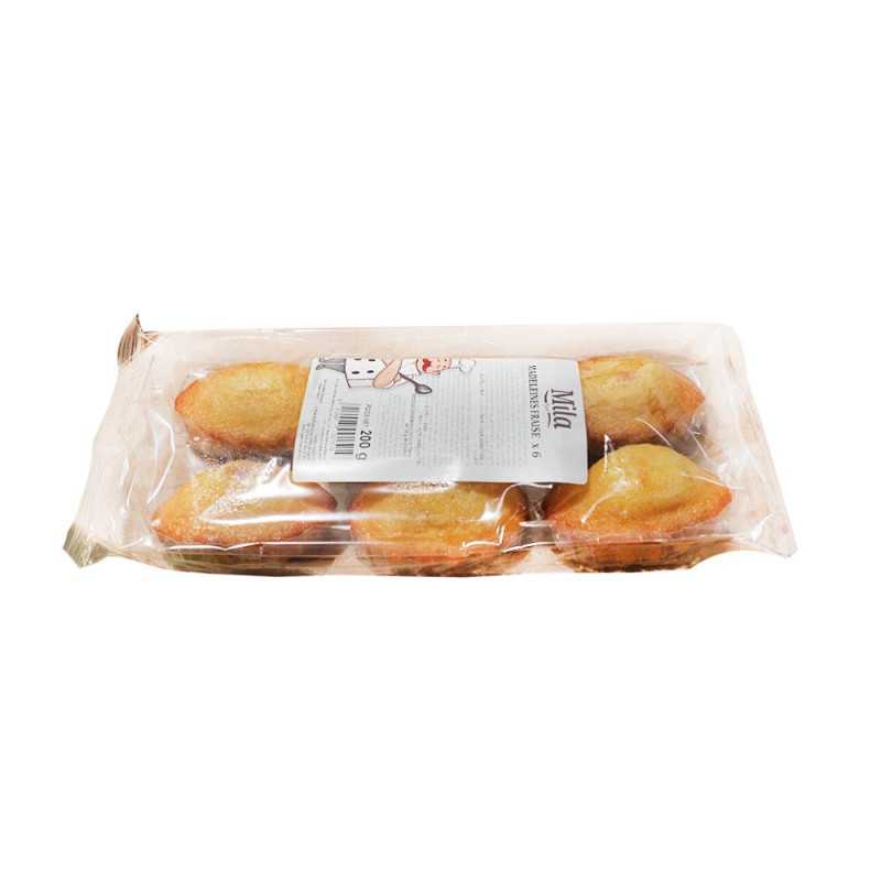 Madeleines fourrées fraise 200g