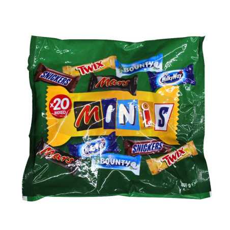 Assortiment barre de chocolat 400g