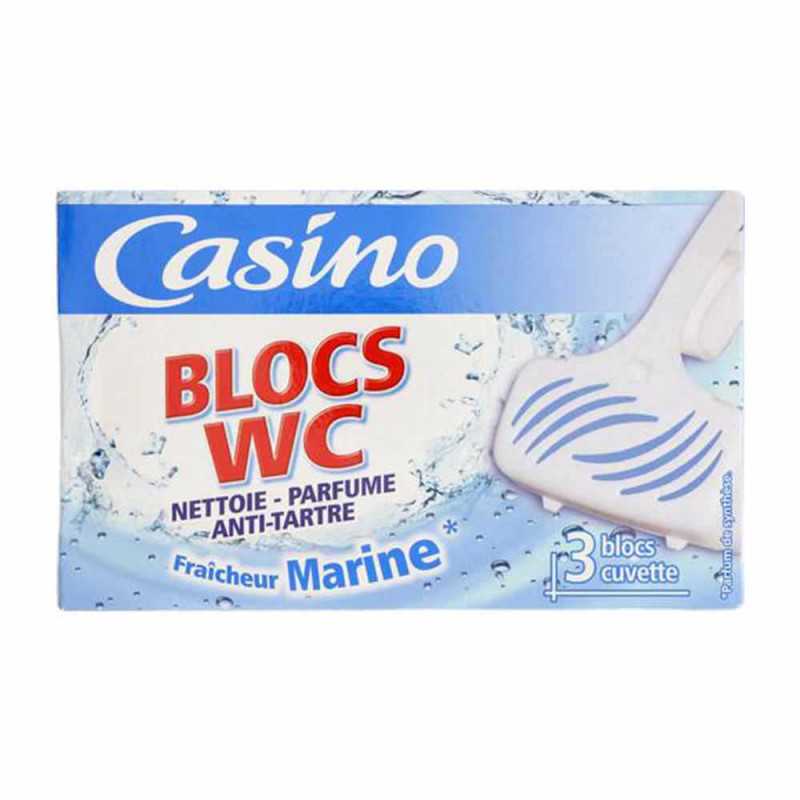 3 Blocs WC solide fraicheur marine 38g