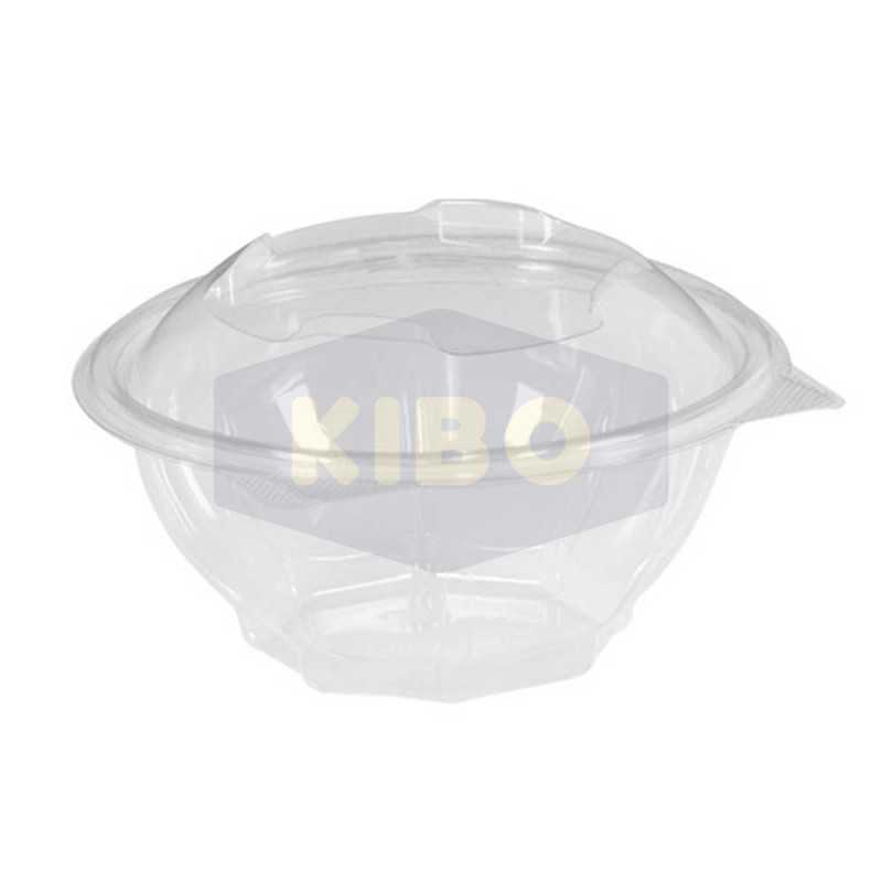 Bol à Salade transparent avec Couvercle Pet 75cl 50 pièces