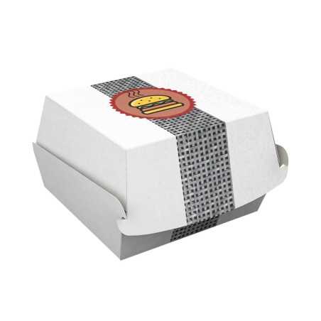 Coque Burger coloré Pictogramme 120x116x70mm 100 pièces